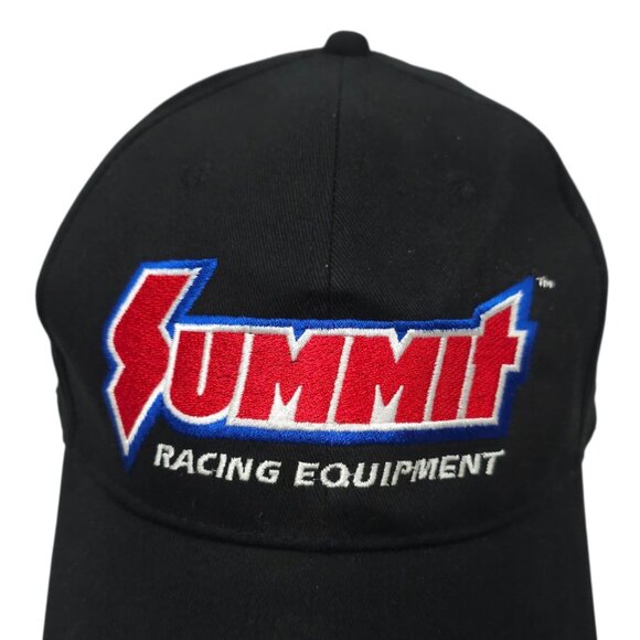 Summit Racing Equipment Strapback Cap Trucker Baseball Embroidered Logo Flag Hat - Picture 7 of 14